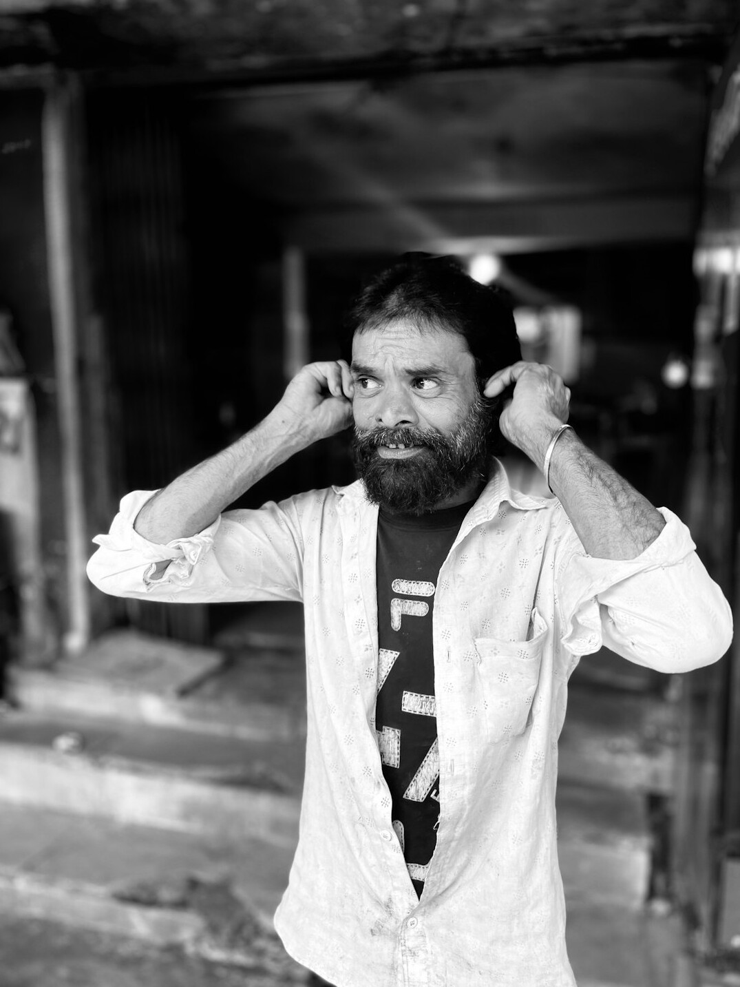 Portrait of a middle aged man with a beard
